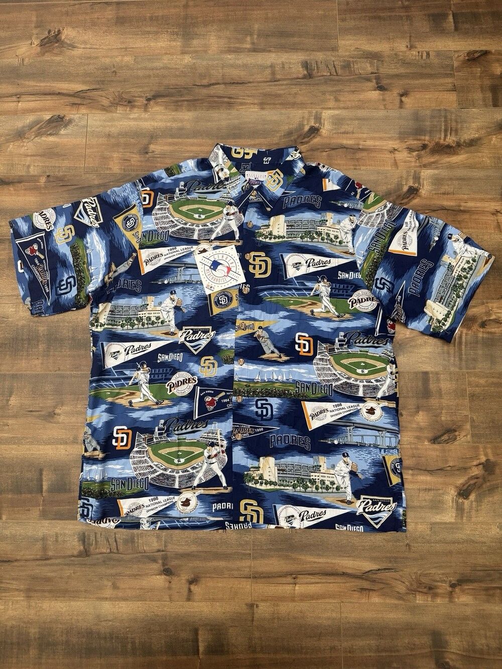 Reyn Spooner San Diego Padres Shirt MLB Baseball Hawaiian Aloha Mens 3XL NEW